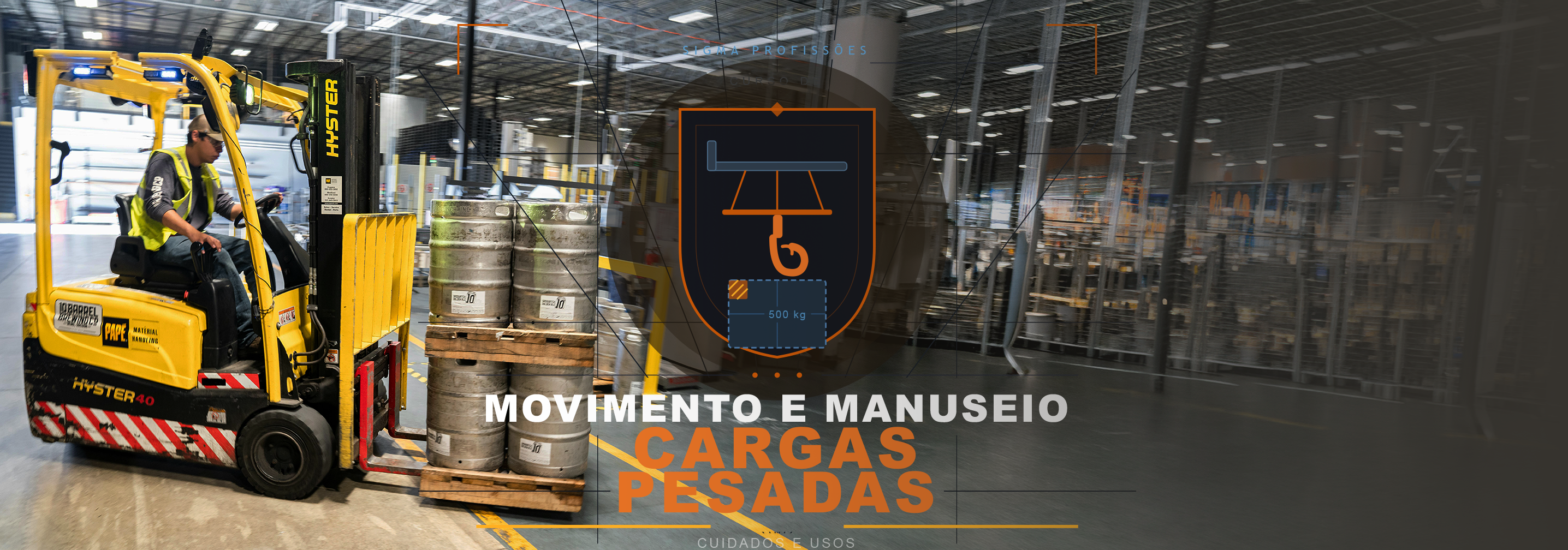 Formação profissional em Operador em Movimentação e Manuseio de Cargas