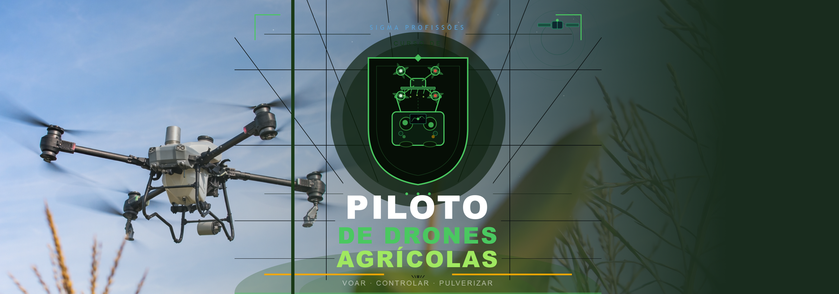 Formação profissional em Piloto de Drone Agrícola